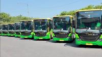 Barisan armada bus Trans Jatim. (Istimewa)