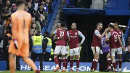 Chelsea kalah dari Aston Villa dengan skor 0-2. (AP Photo/David Cliff)