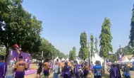 Peserta Lari Terganggu Abu Anak Krakatau, Debu Masuk Sepatu dan Kaca Mata