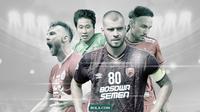 Marko Simic,Lee Yoo-joon, Rohit Chand dan Wiljan Pluim. (Bola.com/Dody Iryawan)