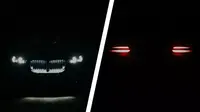 Klip video teaser BMW X5 terbaru menampilkan sorotan lampu depan dan belakang, serta grill yang menyala. (Carscoops)