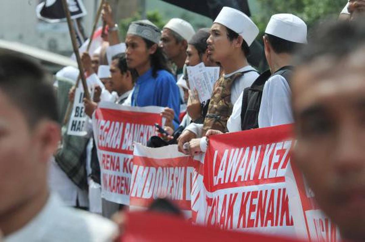 Bundaran HI ramai demonstrasi