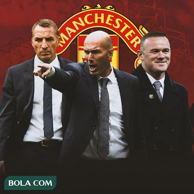 Manchester United - Brendan Rodgers, Zinedine Zidane, Wayne Rooney