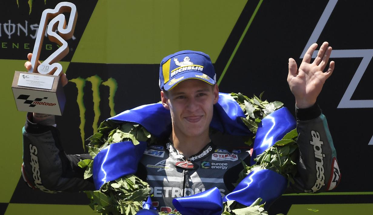 6. Fabio Quartararo (Petronas Yamaha SRT) - 67 poin. (AFP/Lluis Gene)