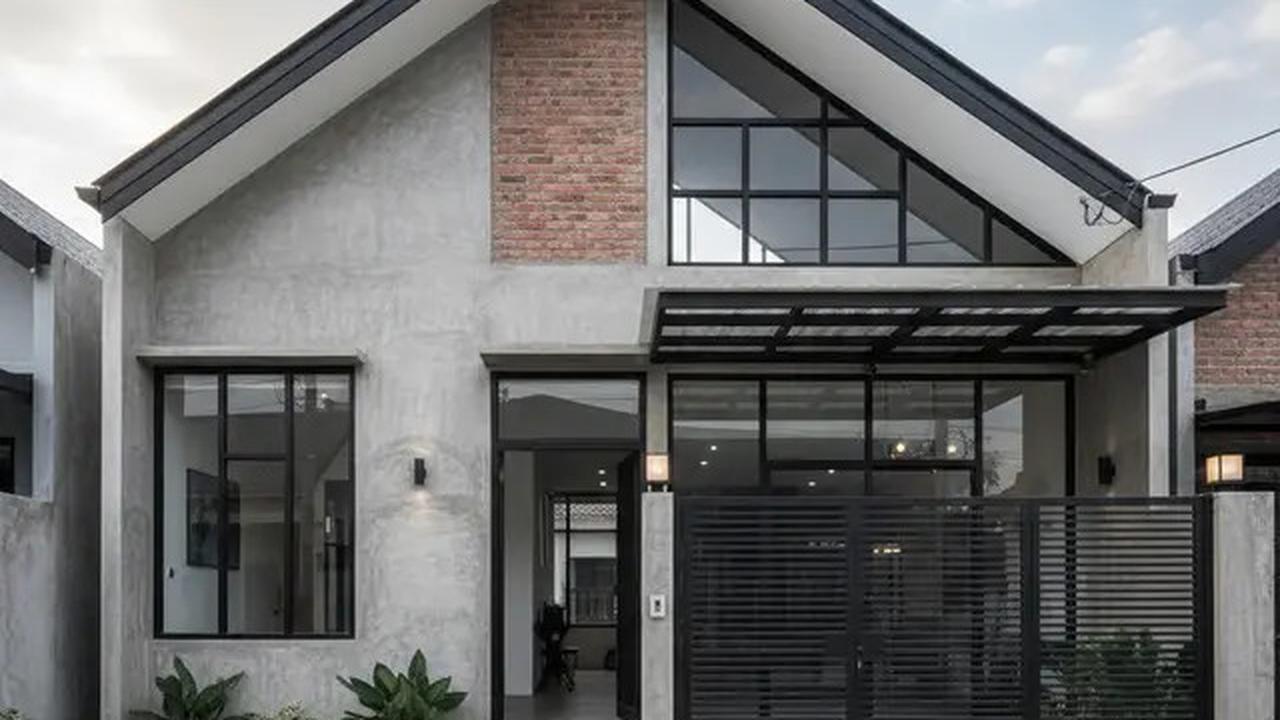 8 Gambar Rumah Sederhana 6x12 Atap Pelana, Desain Modern dan Estetik