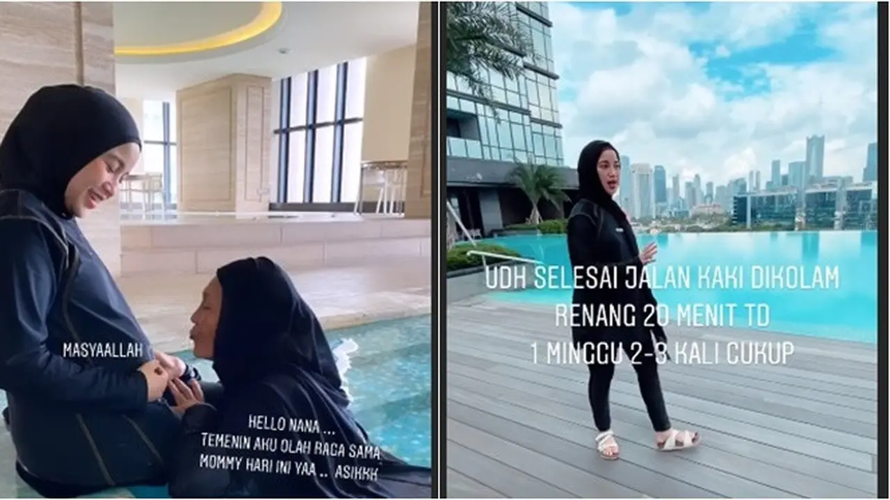 6 Momen Chacha Frederica Jalani Program Tingkatkan Kecerdasan Janin