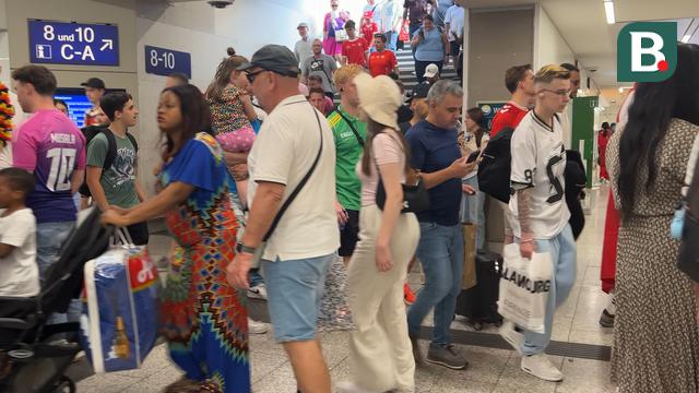 Suasana Stasiun di Dortmund ketika Euro 2024
