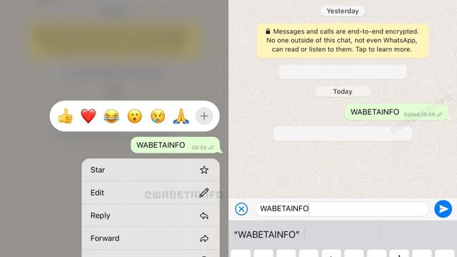 Fitur Edit Pesan di WhatsApp