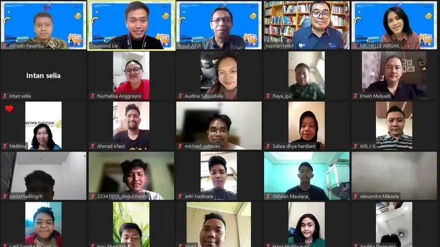 Webinar ATVI mengenai perlunya personal branding dan memiliki daya menciptakan untuk membuat produk inovatif yang bermakna (Foto: ATVI)