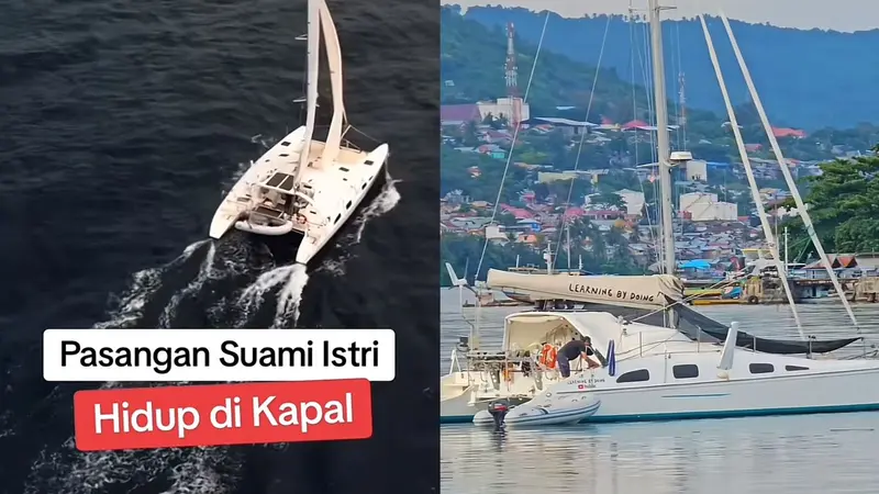 Suami istri asal Swiss tersebut keliling dunia menggunakan uang tabungan dan membawa anaknya yang masih berusia 6 bulan.