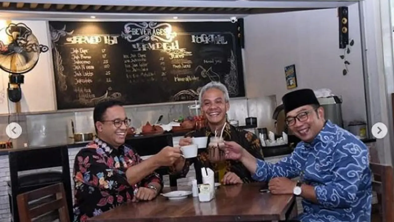 Anies Baswedan, Ridwan Kamil, dan Ganjar Pranowo