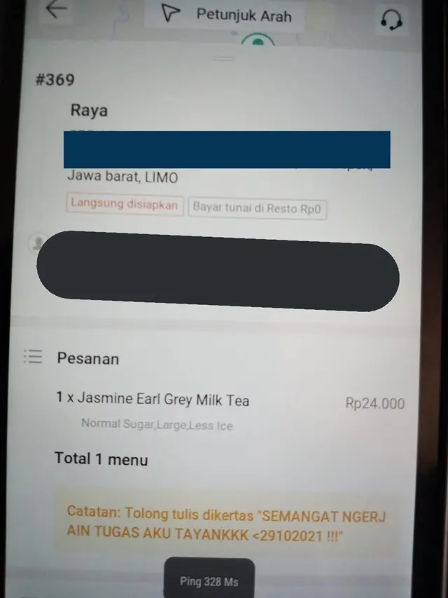 6 Chat Pelanggan Titip Tulisan di Bungkus Makanan ke Ojol Ini Kocak