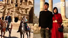 Bak pengantin baru, Mulan Jameela dan Ahmad Dhani tengah berbulan madu ke Yerusalem.