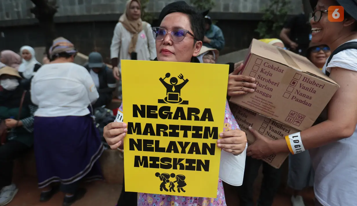 Aliansi Ibu Indonesia turut menyuarakan keresahan di Kawasan Bundaran Hotel Indonesia Jakarta Pusat, Rabu (28/10/2026). (KLY/Budy Santoso)