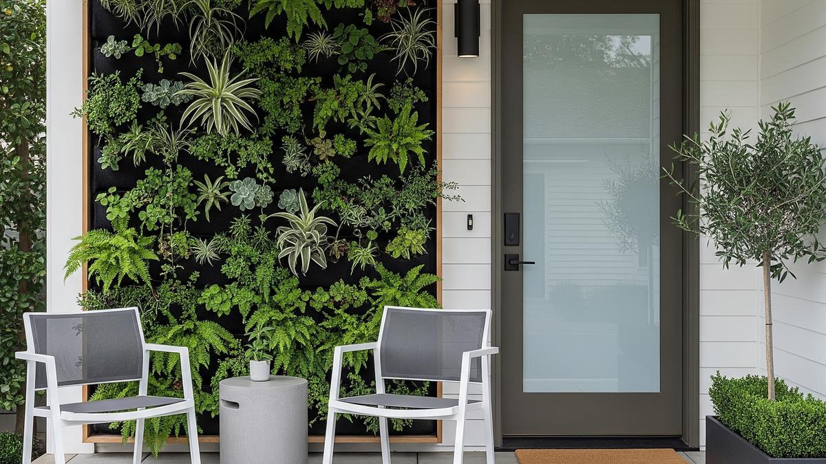 8 Desain Teras Kecil dengan Taman Vertikal untuk Rumah Minimalis, Estetis Fungsional