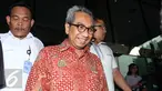 Sekjen Kementerian PUPR, Taufik Widjoyono usai menjalani pemeriksaan di KPK, Jakarta, Kamis (31/3). Taufik diperiksa sebagai saksi untuk tersangka Damayanti Wisnu Putranti. (Liputan6.com/Helmi Afandi)