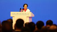 Presiden Kelima Republik Indonesia sekaligus Ketua Umum PDI Perjuangan (PDIP) Megawati Soekarnoputri dalam forum Global Civilizations Dialogue yang berlangsung di Wisma Tamu Negara Diaoyutai, Beijing, Kamis (10/7/2025). (Foto: Dokumentasi Tim Media PDIP).