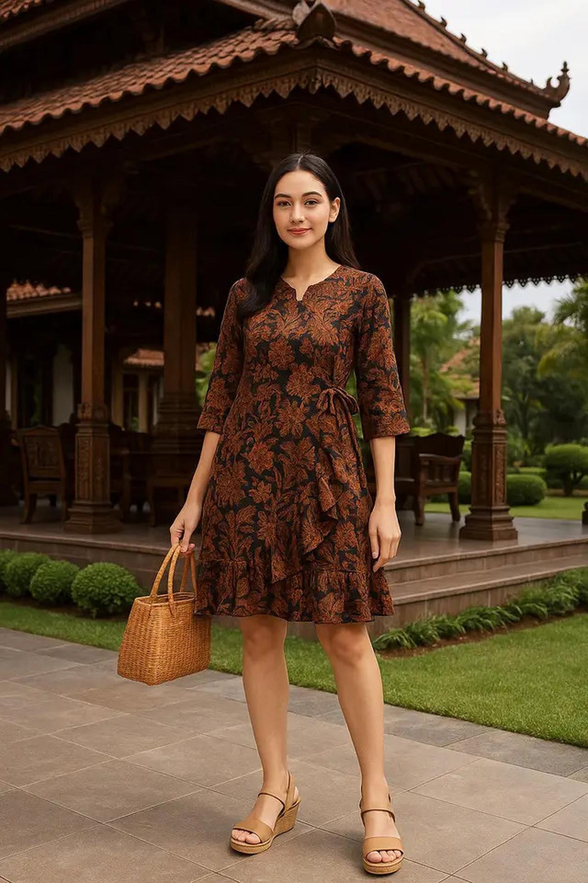 7 Model Tunik Batik Tali Samping Terbaru untuk Tampil Anggun