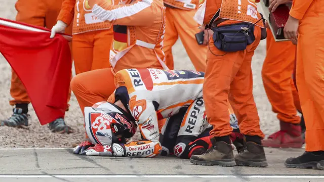 FOTO: Marc Marquez Rajai Sirkuit Sachsenring di MotoGP Jerman 2021