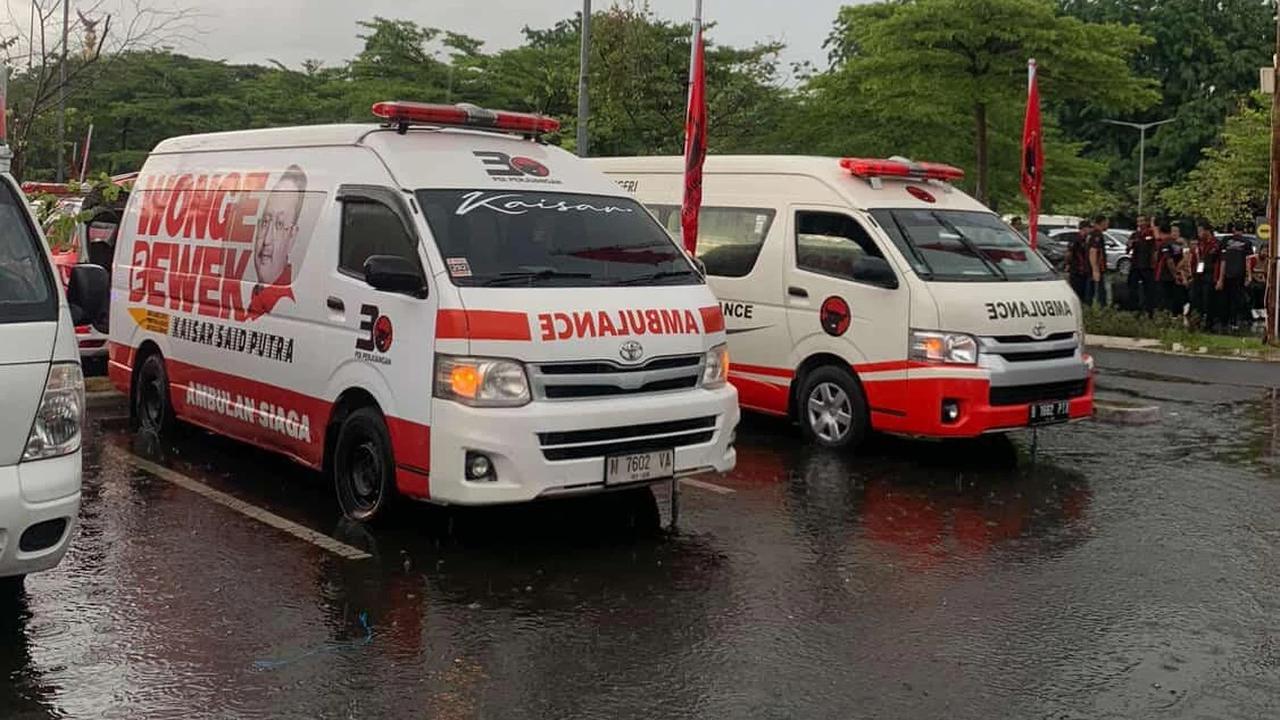 Kaisar Kiasa Kasih Said Putra Turunkan Ambulans SobatKaisar di Seminar Mitigasi Bencana DPP PDI Perjuangan