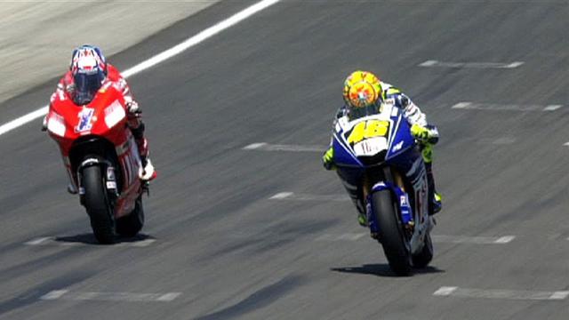 Valentino Rossi dan Casey Stoner 