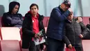 Kekalahan ini membuat skuad berjuluk Meriam London tersebut berjarak 9 poin dari Manchester City yang belum memainkan dua pertandingan pekan sebelumnya. (AP Photo/Dave Shopland)