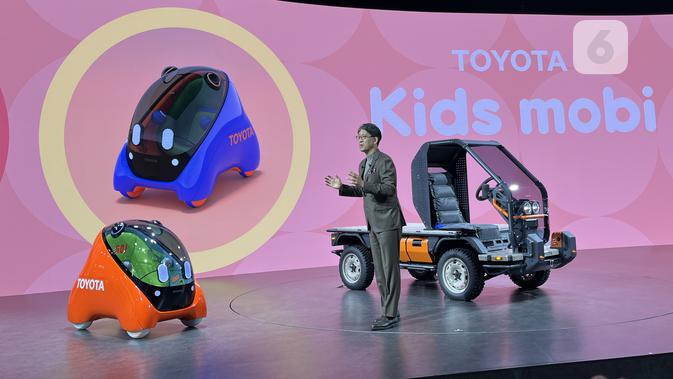 <p>Toyota Kids Mobi dipamerkan di Japan Mobility Show 2025. (Liputan6.com/Raden Trimutia Hatta)</p>