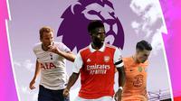 Premier League - Harry Kane, Bukayo Saka, Kepa Arrizabalaga (Bola.com/Adreanus Titus)