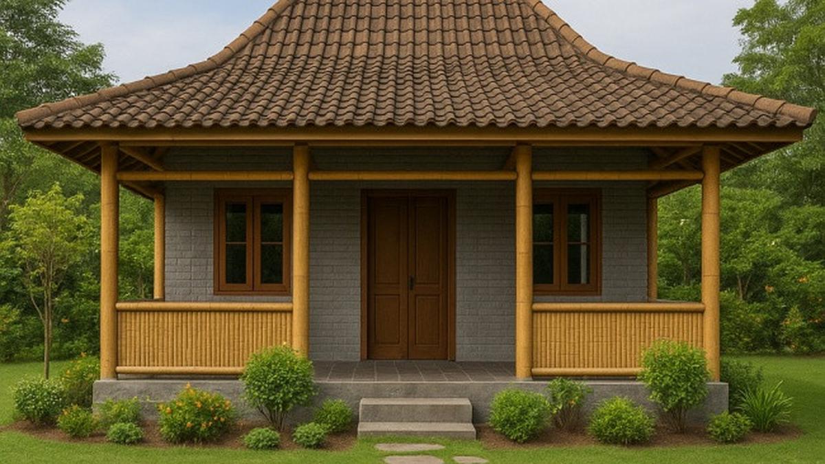 8 Model Rumah Kecil tapi Cantik dari Bambu dan Batako di Desa, Referensi Hunian Hemat Biaya
