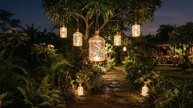 Lampion Taman dari Galon Bekas