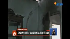 Warga Purworejo, Jawa Tengah, panik lantaran belasan rumah dan tanah retak-retak, meski tidak diguyur hujan deras.