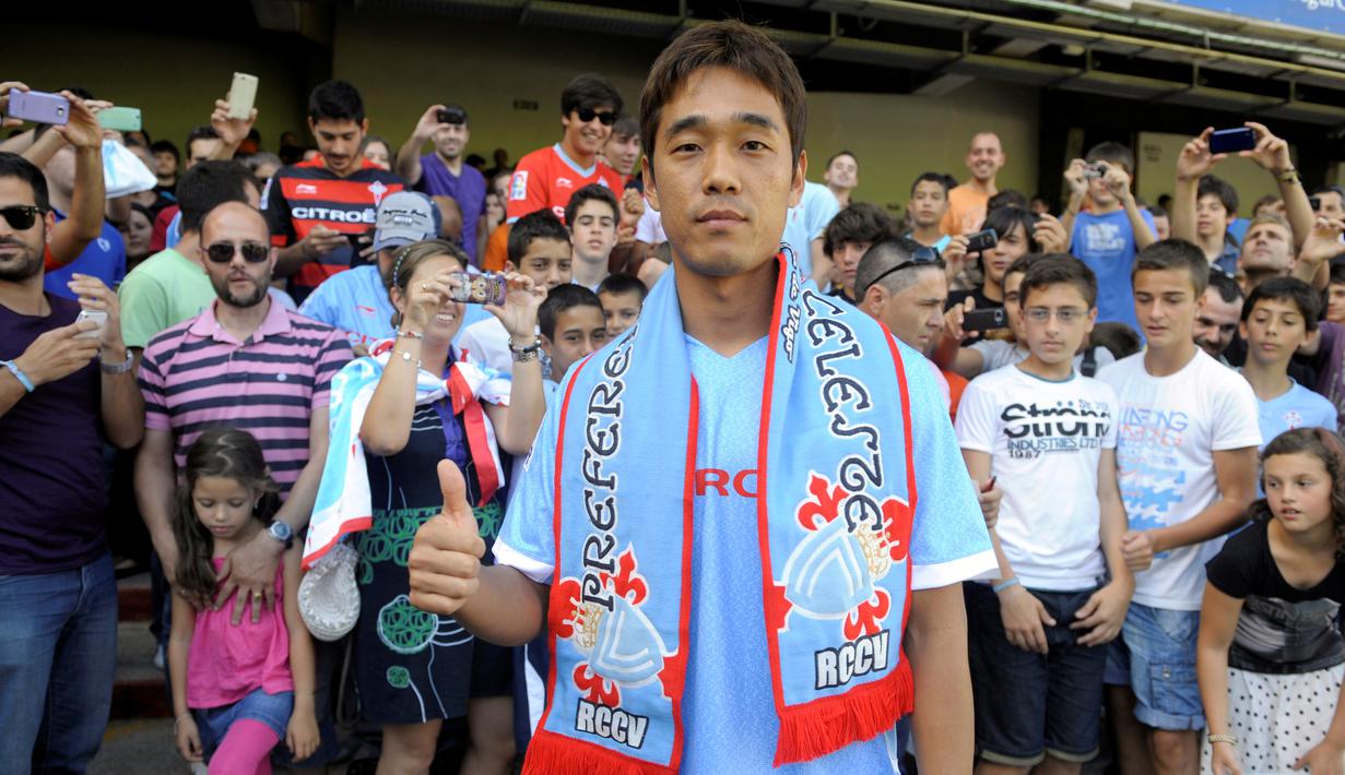 Park Chu-young tak mendapatkan tempat di skuat inti membuat Arsenal meminjamkannya ke Celta Vigo pada 31 Agustus 2012. (AFP/Miguel Riopa)