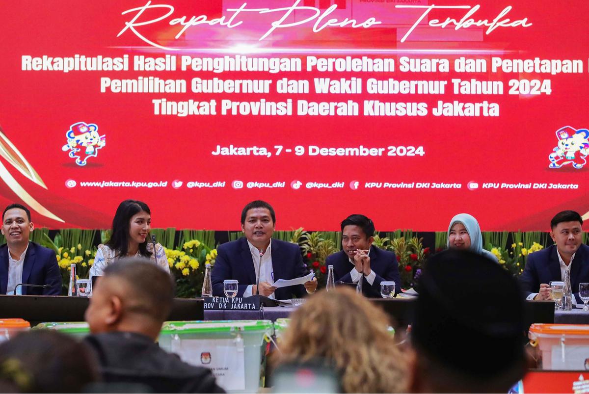 FOTO: Hasil Rekapitulasi Tingkat Provinsi, Pramono-Rano  Menang Satu Putaran Pilkad Jakarta 2024