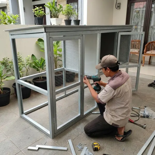 Model Kandang Minimalis Tipe Kabinet (Gemini AI)