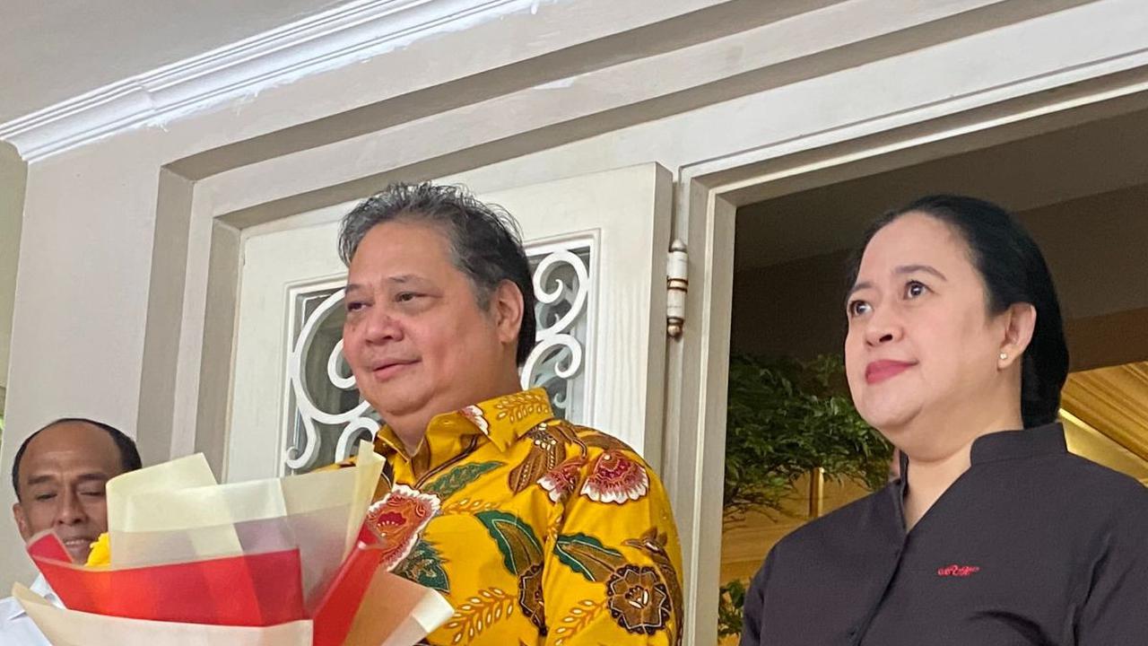 Airlangga Ungkap Arti Bunga Merah Kuning untuk Puan Maharani