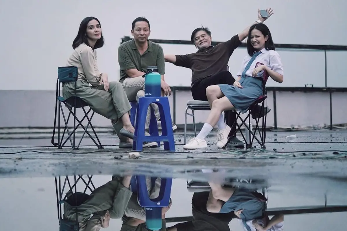 Ringgo Agus Rahman jepret teman artis di lokasi syuting (Instagram/ringgoagus)