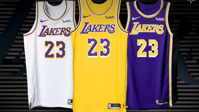 Jersey Los Angeles Lakers untuk musim 2018-2019