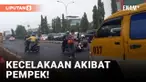 Gegara Pempek, 5 Pengendara Motor Jatuh di Jembatan Ampera