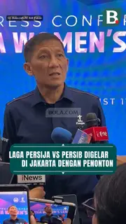 Laga Persija vs Persib digelar di Jakarta dengan penonton