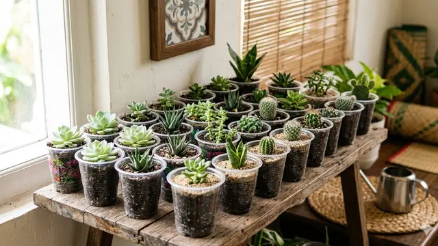Ide Kebun Kecil dari Gelas Plastik Bekas Lebaran (Foto: Gemini AI)