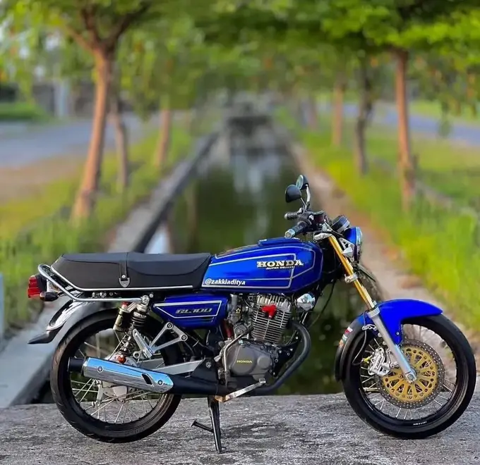 10 Potret Modifikasi Honda CB Herex Style, Ciri Khas Modif Klasik Ala Jawa Tengah-Jawa Timur