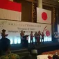 Wapres Jusuf Kalla menghadiri upacara pembukaan Perayaan 60 Tahun Hubungan Diplomatik Indonesia-Jepang di Hotel Indonesia Kempinski, Jakarta Pusat. (Liputan6.com/Putu Merta SP)