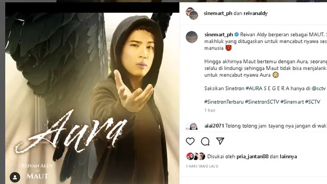 Sinetron Aura tayang mulai Senin, 19 Desember 2022 di SCTV (Foto: Instagram @sinemart_ph)