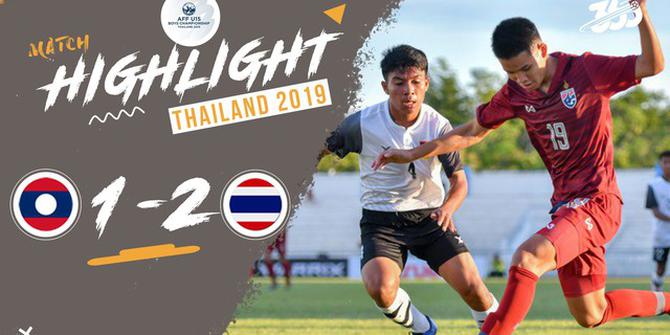 VIDEO: Thailand Kesulitan Raih Kemenangan atas Laos di Piala AFF U-15