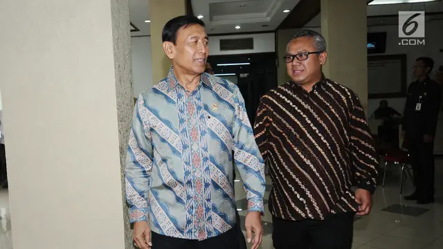 Menko Polhukam Wiranto Temui Ketua KPU