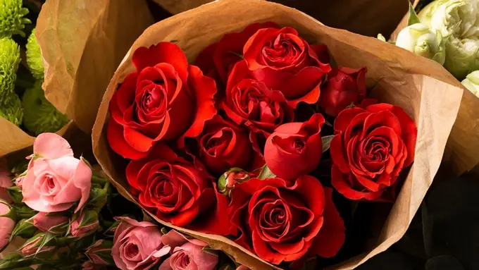 Ilustrasi Buket Bunga