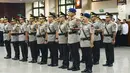 Sejumlah perwira tinggi Polri saat mengikuti sertijab di Jakarta, Kamis (24/1). Para perwira tinggi yang mengikuti sertijab membacakan sumpah jabatan. (Merdeka.com/Imam Buhori)
