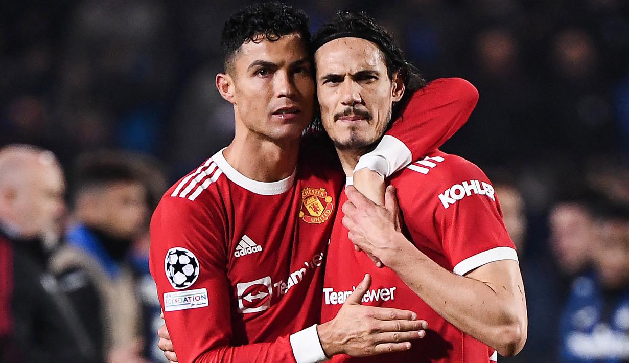 Di Grup H, dua pemain Manchester United, Cristiano Ronaldo (Portugal) dan Edinson Cavani (Uruguay) akan saling berhadapan di matchday kedua Grup H, 29 November 2022. Keduanya pun pernah bertemu di babak 16 Besar Piala Dunia 2018 lalu. (AFP/Marco Bertorello)