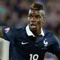 Bintang tim nasional Prancis, Paul Pogba. (AFP/Jean-Pierre Muller)