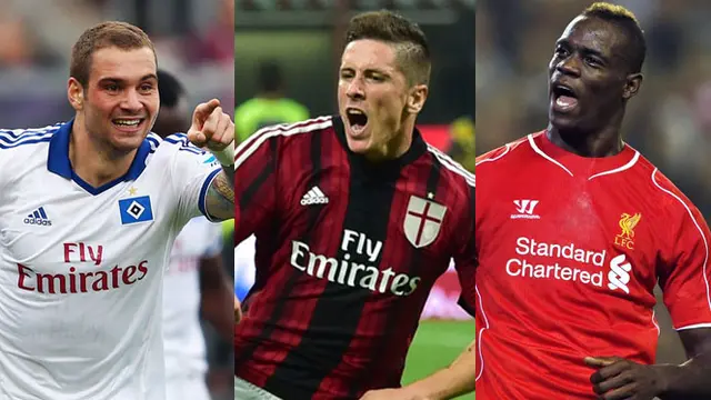 Pierre-Michel Lasogga, Fernando Torres dan Mario Balotelli